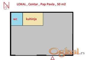 CENTAR ULICNI LOKAL SA VELIKIM PORTALOM ZA VIŠE NAMENA 450E